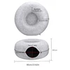 All-Season Cat Donut Tunnel Round Enclosed Solid Bed with Felt Material for Indoor Cats