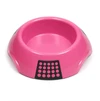 Luna Plastic Pet Bowl with Non-Removable Non-Slip Rubber Pads for Dogs & Cats