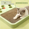Interactive Cat Puzzle Toy – Plastic Rectangular Maze Box with Scratching Board, Six Balls with Bell and Tow Feather Teasers
