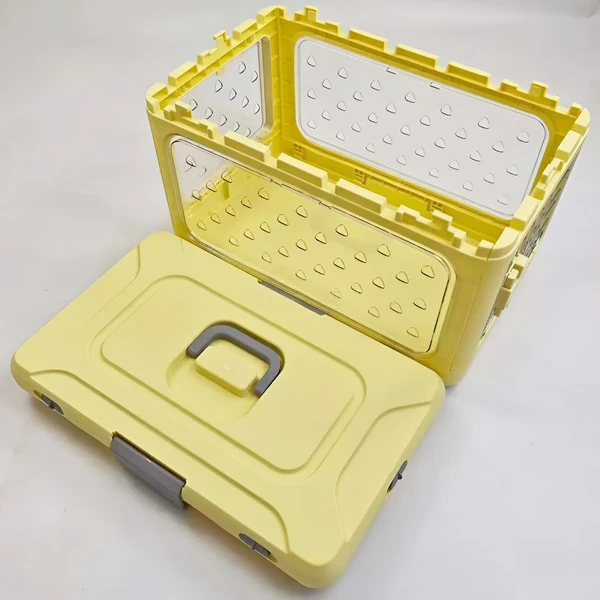 Foldable Breathable Pet Carrier with Metal Door and Removable Grate for Cats & Small Dogs