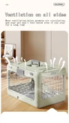 Foldable Breathable Pet Carrier with Metal Door and Removable Grate for Cats & Small Dogs