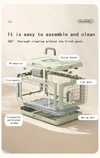 Foldable Breathable Pet Carrier with Metal Door and Removable Grate for Cats & Small Dogs