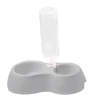 2-in-1 Plastic Pet Food and Water Dispenser with Automatic Water Bottle (500ml) for Cats & Dogs