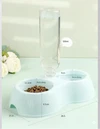 2-in-1 Plastic Pet Food and Water Dispenser with Automatic Water Bottle (500ml) for Cats & Dogs