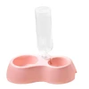 2-in-1 Plastic Pet Food and Water Dispenser with Automatic Water Bottle (500ml) for Cats & Dogs