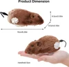 Fun Interactive Plush Wind-Up Mouse Toy for Indoor Cats (No Batteries Needed)