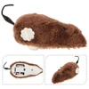 Fun Interactive Plush Wind-Up Mouse Toy for Indoor Cats (No Batteries Needed)