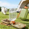 Portable Outdoor Travel Pet Drinking Water Bottle 500ml Includes Foldable Tow Cup for Water and Food