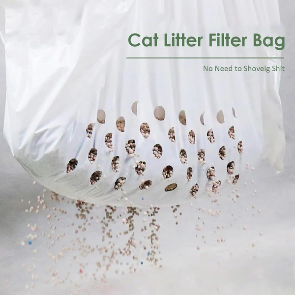 Disposable Cat Litter Filter Bag – Easy Sifting and Scooping-free cleaning (7pcs)