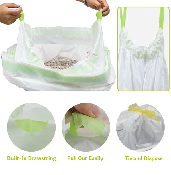 Disposable Cat Litter Filter Bag – Easy Sifting and Scooping-free cleaning (7pcs)