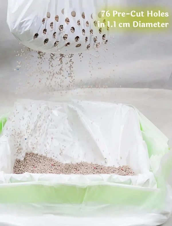Disposable Cat Litter Filter Bag – Easy Sifting and Scooping-free cleaning (7pcs)