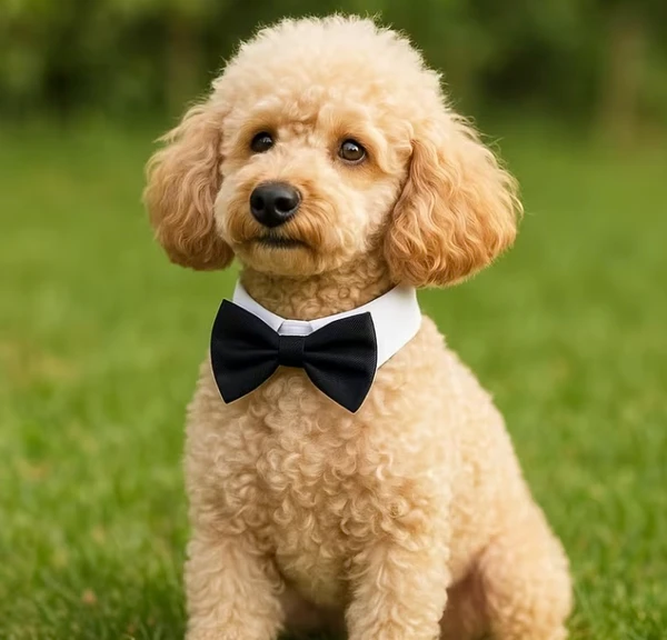 Pet Bow Tie Collar for Dogs & Cats – Adjustable Formal Bowtie Necktie for Small to Medium Pets