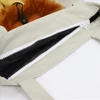 Pet Carrier Fabric Shoulder Bag Plush Lion Face Designed with Head Hole for Small Dogs & Cats