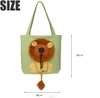 Pet Carrier Fabric Shoulder Bag Plush Lion Face Designed with Head Hole for Small Dogs & Cats