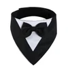 Dog Wedding Tuxedo Bandana with Bow Tie – Adjustable Formal Pet Outfit for Small Dogs (Size XS)