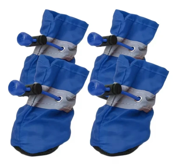 Dog Paw Protection Boots (4-Pack) – Water-Resistant Shoes for Hot Pavement, Rain & Outdoor Walks