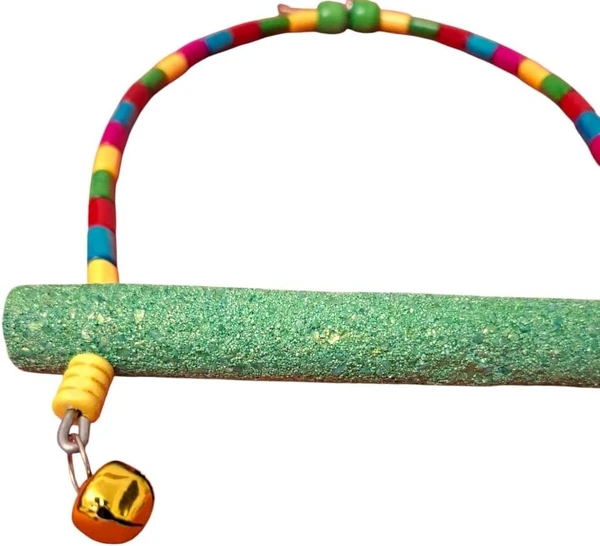 Nail Trimming Bird Perch Arch Swing (25cm H x 15cm L) Diameter 1.7cm for Budgies, Lovebirds, Fischer's, Parrotlets & Zebra Finches