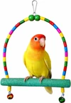 Nail Trimming Bird Perch Arch Swing (25cm H x 15cm L) Diameter 1.7cm for Budgies, Lovebirds, Fischer's, Parrotlets & Zebra Finches