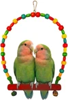 Colorful Bird Swing Toy with Bells Width 15cm - Height 25cm