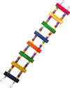 Bird Ladders Swing Chewing Toys Hanging Pet Bird Cage Accessories Hammock Swing Toy for Parakeets, Cockatiels, Lovebirds, Conures, Mini Macaws & Finches (8 Steps)