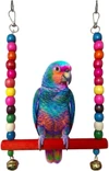 Bird Hanging Swing Toy for Birds, Parrots, Parakeets, Budgies, Cockatiels – Durable, Safe, and Fun Swing for Indoor Cage Play, Exercise, and Enrichment for Pet Birds 20x 25 cm