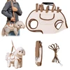 Multi-Purpose Breathable Outdoor Dog Carrier Bag – Shoulder Bag, Hand Carried Bag, and Walking Harness with Leash