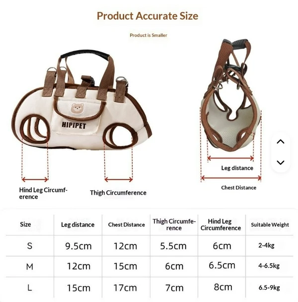 Multi-Purpose Breathable Outdoor Dog Carrier Bag – Shoulder Bag, Hand Carried Bag, and Walking Harness with Leash