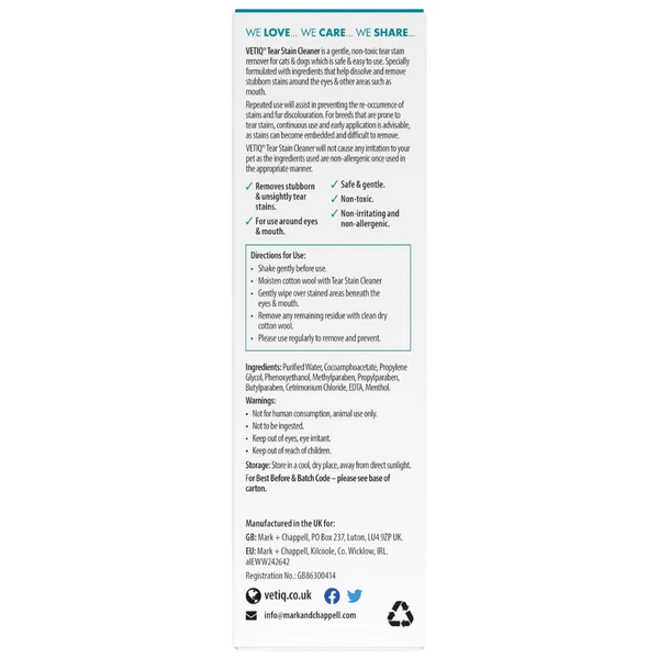 VETIQ® Tear Stain Cleaner 100ML
