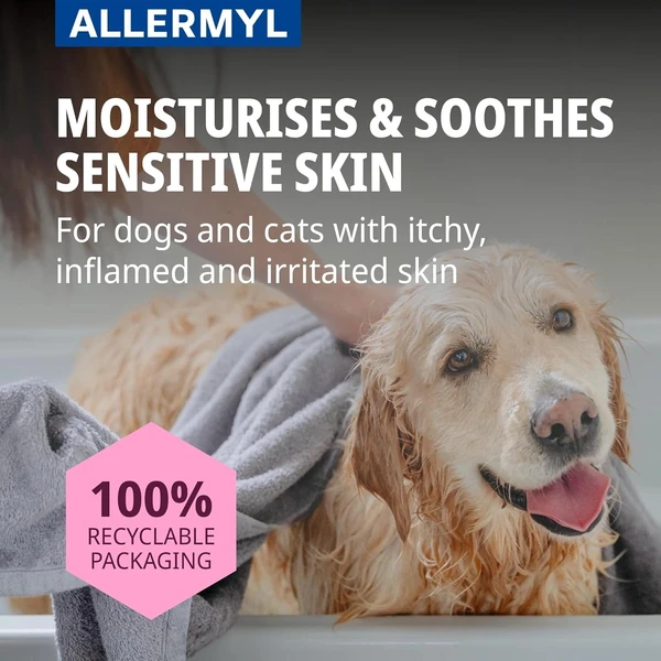 Virbac Allermyl Shampoo for Dogs & Cats – Sensitive & Itchy Skin 250ml