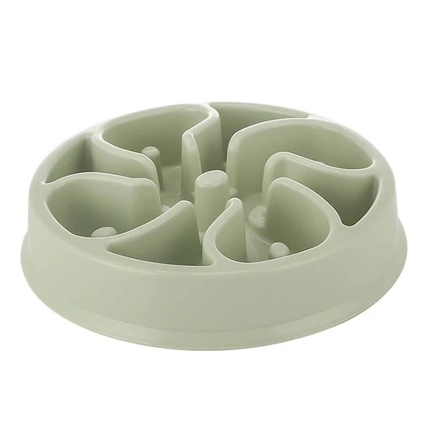 Pet Slow Feeder Plastic Bowl Healthy Eating & Anti-Gulping Solution for Dogs & Cats