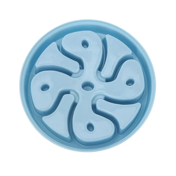 Pet Slow Feeder Plastic Bowl Healthy Eating & Anti-Gulping Solution for Dogs & Cats