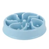 Pet Slow Feeder Plastic Bowl Healthy Eating & Anti-Gulping Solution for Dogs & Cats 