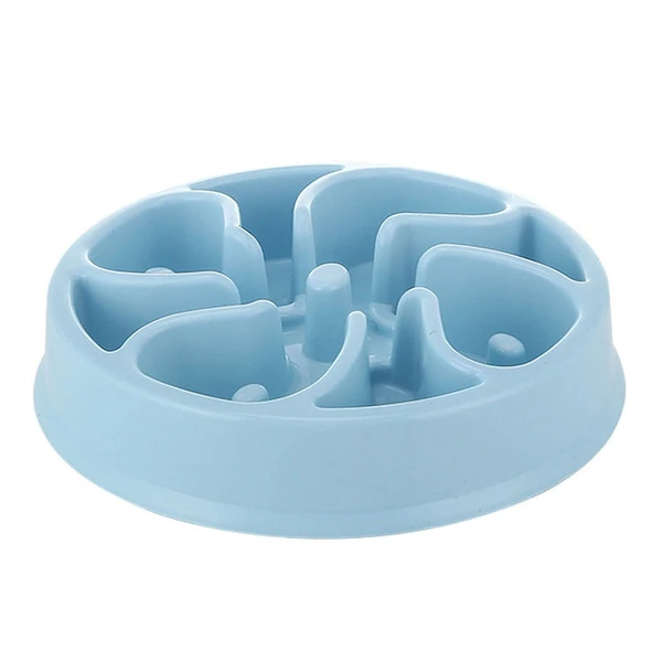 Pet Slow Feeder Plastic Bowl Healthy Eating & Anti-Gulping Solution for Dogs & Cats