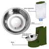 Large Capacity Plastic Automatic Pet Water Dispenser with Stainless Bowl for Dogs & Cats