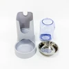 Large Capacity Plastic Automatic Pet Food Dispenser with Stainless Bowl for Dogs & Cats