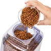 Large Capacity Plastic Automatic Pet Food Dispenser with Stainless Bowl for Dogs & Cats
