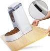 Large Capacity Plastic Automatic Pet Food Dispenser with Stainless Bowl for Dogs & Cats
