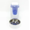 Large Capacity Plastic Automatic Pet Food Dispenser with Stainless Bowl for Dogs & Cats