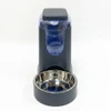 Large Capacity Plastic Automatic Pet Food Dispenser with Stainless Bowl for Dogs & Cats (4L)