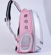 Transparent Pet Backpack Adorned with Playful Cartoon Design – Large Capacity Breathable Double Shoulder Bag Outdoor Travel for Cats & Small Dogs 