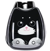 Transparent Pet Backpack Adorned with Playful Cartoon Design – Large Capacity Breathable Double Shoulder Bag Outdoor Travel for Cats & Small Dogs 