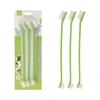 Nunbell 3Pc Dual-Ended Pet Dental Cleaning Toothbrush for Dogs 