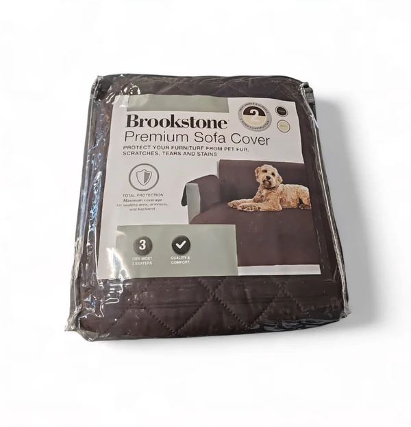 Brookstone Premium Sofa Cover (190.5 x 279.4 cm) - Dark Brown