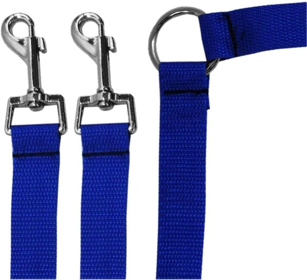 Percell Double Layer Nylon Dual Dog Lead Coupler Medium 2.5 x 27 cm