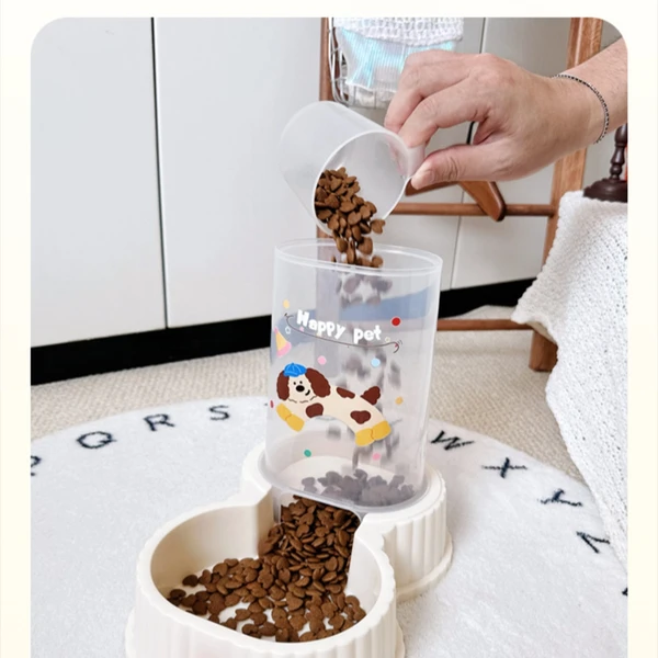 Automatic Pet Food Dispenser 1200 ml with Anti-Slip Base for Dogs & Cats