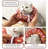 Soft Donut Recovery Collar for Cats | Adjustable Elizabethan Recovery Cone to Prevent Licking After Surgery | Comfortable Cat E-Collar