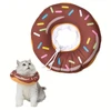 Soft Donut Recovery Collar for Cats | Adjustable Elizabethan Recovery Cone to Prevent Licking After Surgery | Comfortable Cat E-Collar