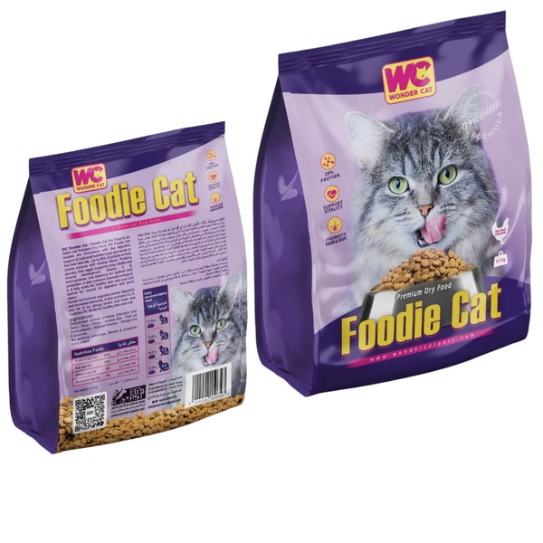 Foodie Cat Premium Dry Food with Real Chicken for Adult Cats 1.5Kg