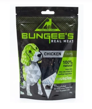 Bungee's Real Meat Chicken Strips Dog Snack 100g