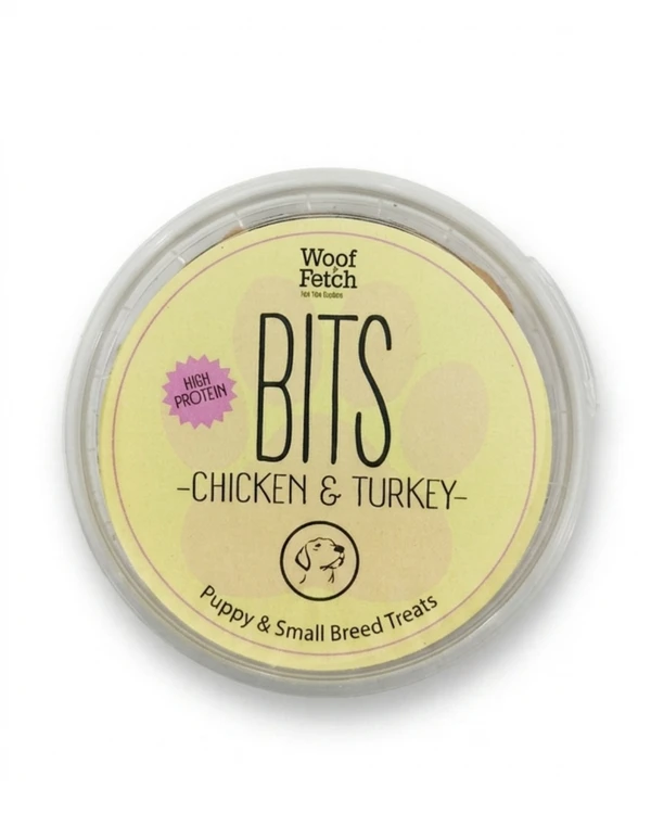 Woof & Fetch Bits Puppy & Small Breed Dog Treats 75g